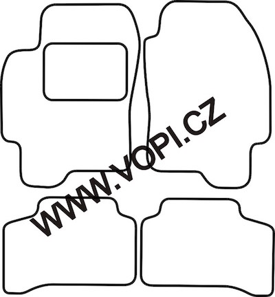 Autokoberce Jaquar X-type 2001 - 2003 Automat Perfectfit (2201)